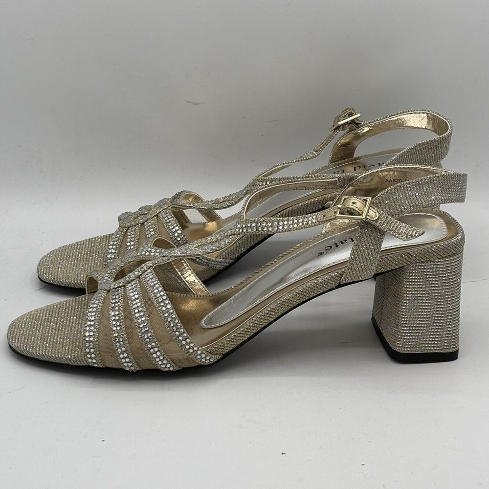 David Tate Refined Sandal Silver Size Womens 7.5 W‎